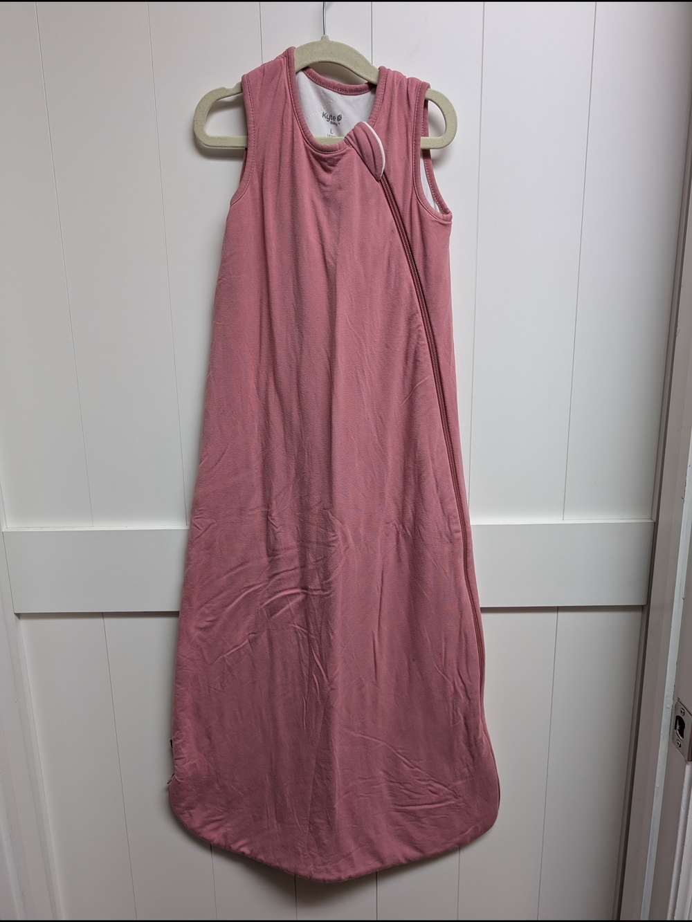 Kyte BABY Rose Pink Zip-Front Sleeveless Sleep Sack, Large